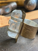 Load image into Gallery viewer, Clinker~ Clear Quartz~ Ring
