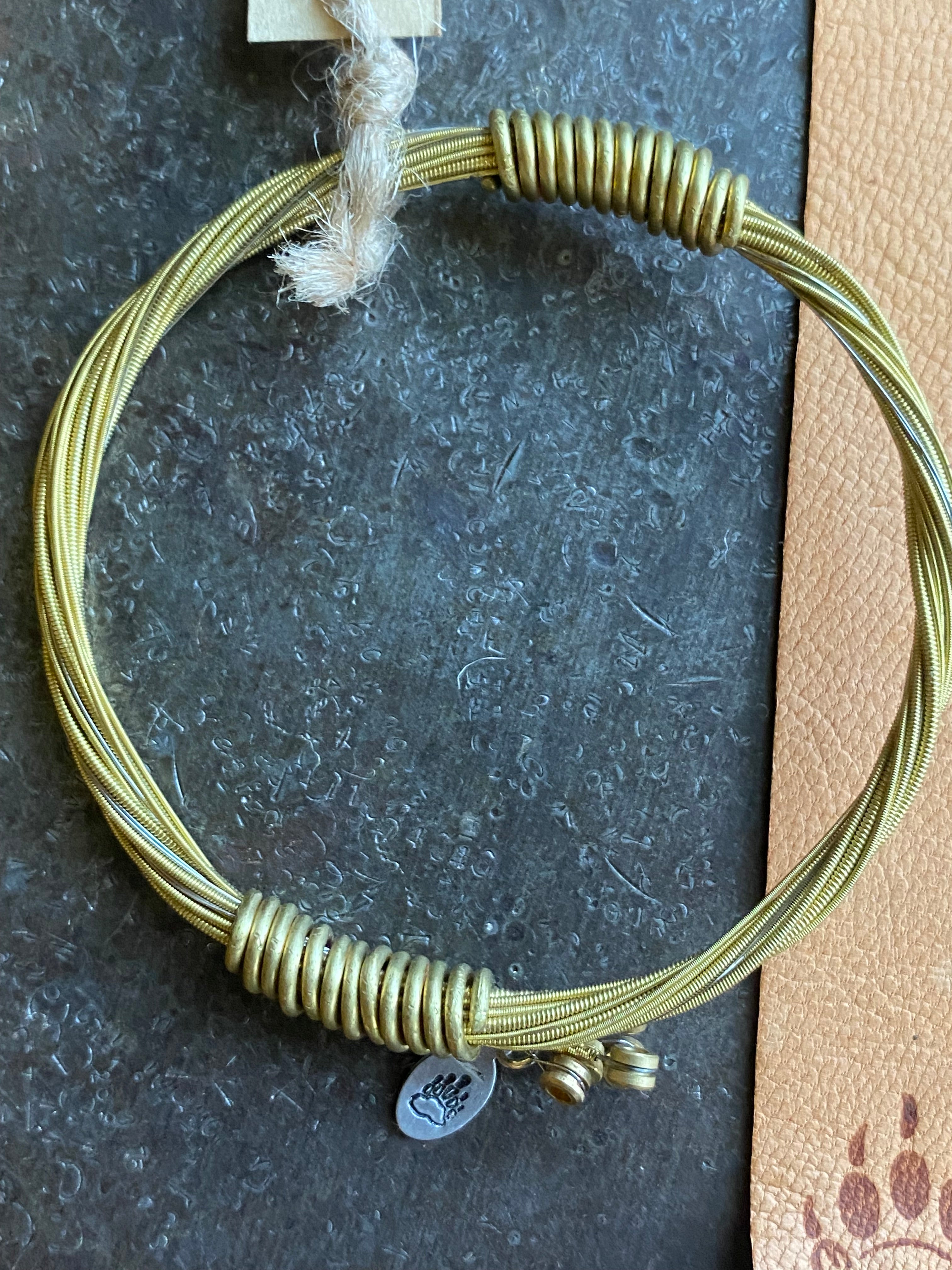 Guitar string~ Bangle~ Brass