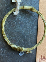 Load image into Gallery viewer, Guitar string~ Bangle~ Brass
