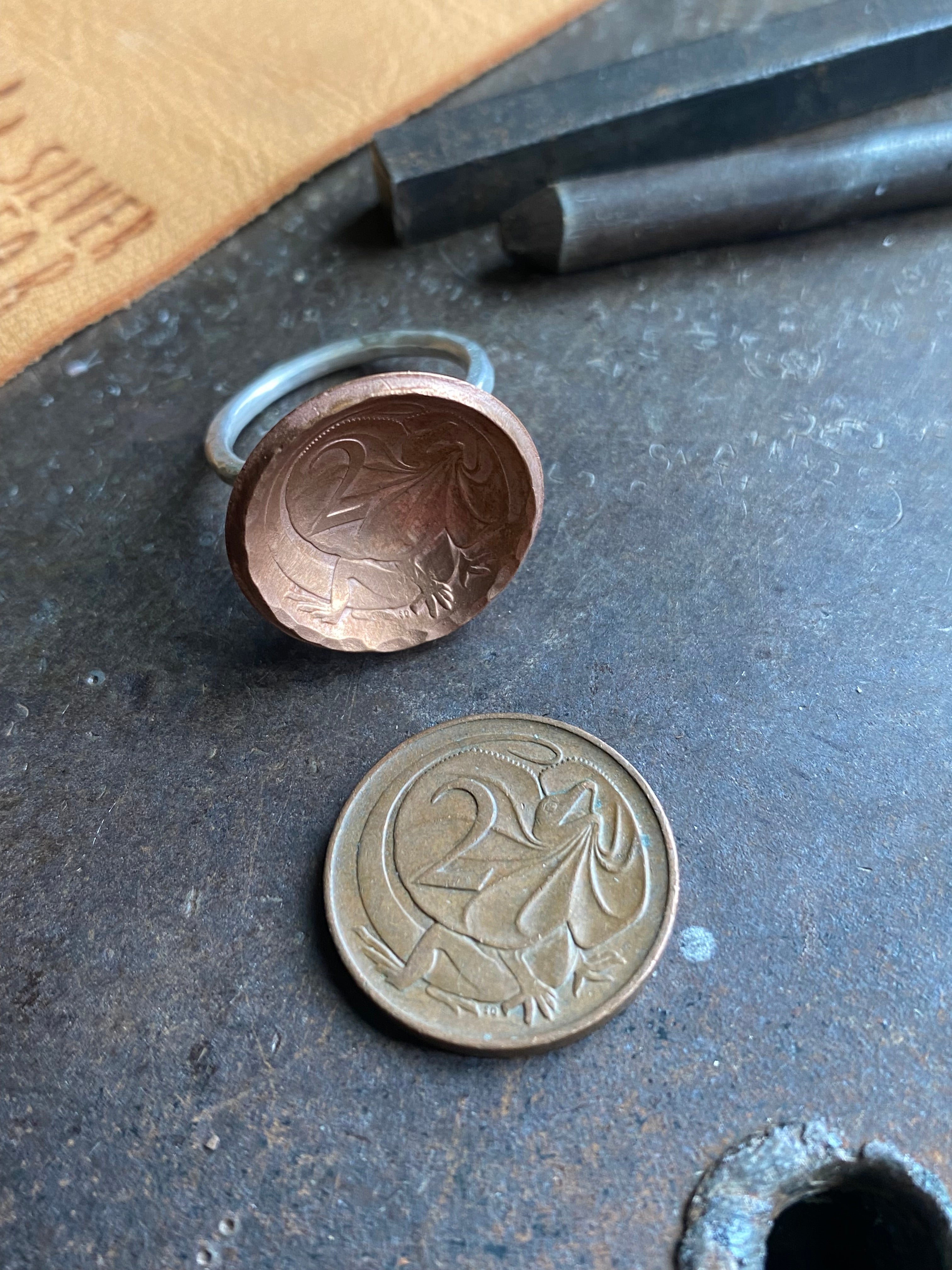 1975 Australian 2c coin~ Ring