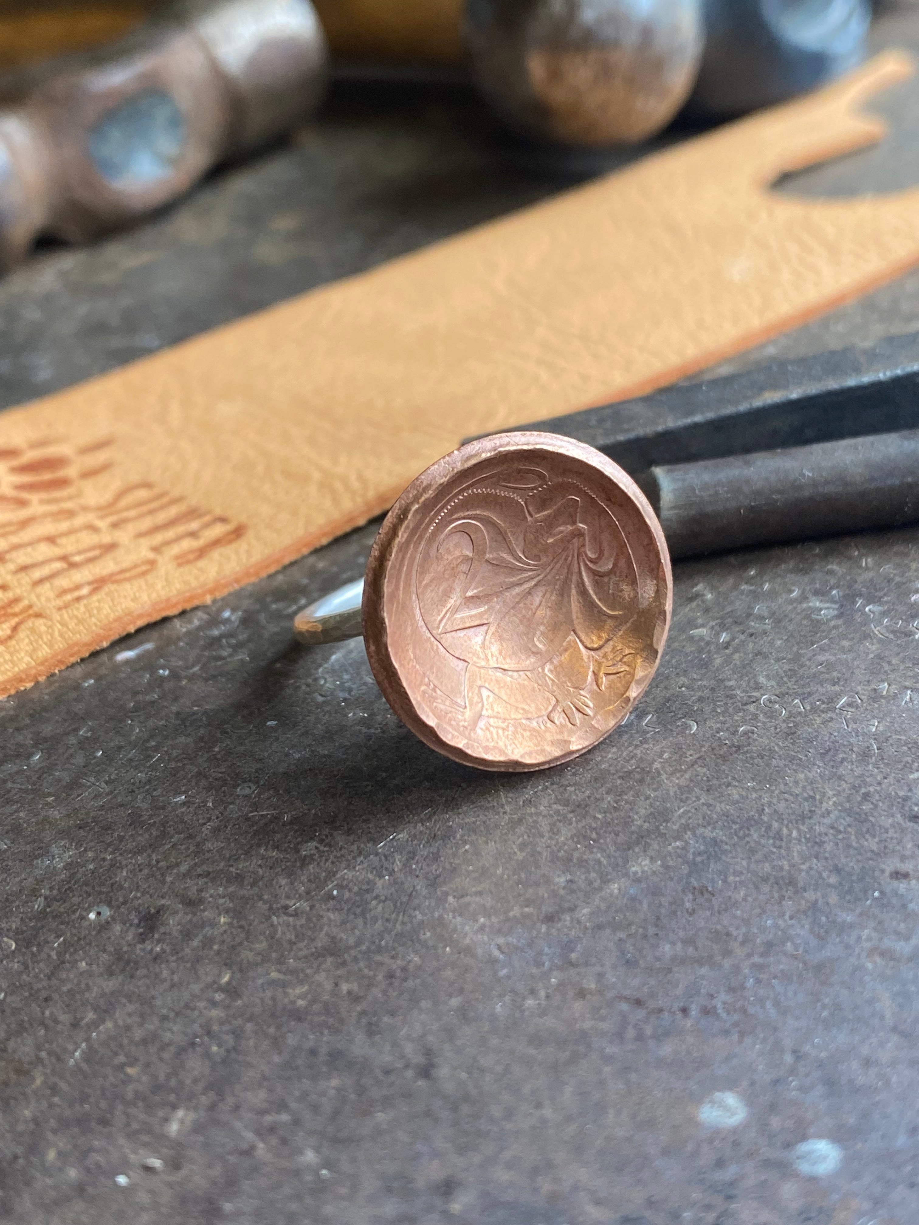 1975 Australian 2c coin~ Ring