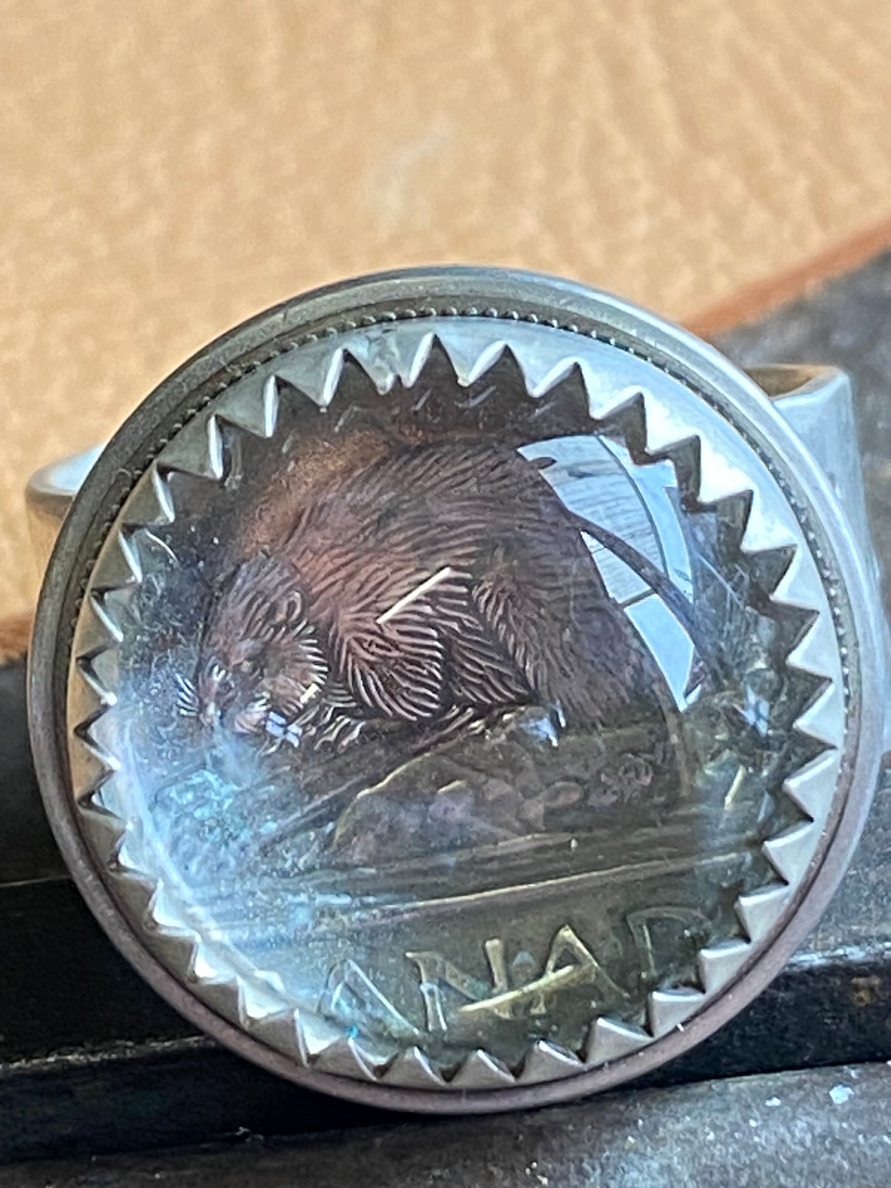 1999 Canadian 5c coin~ Ring