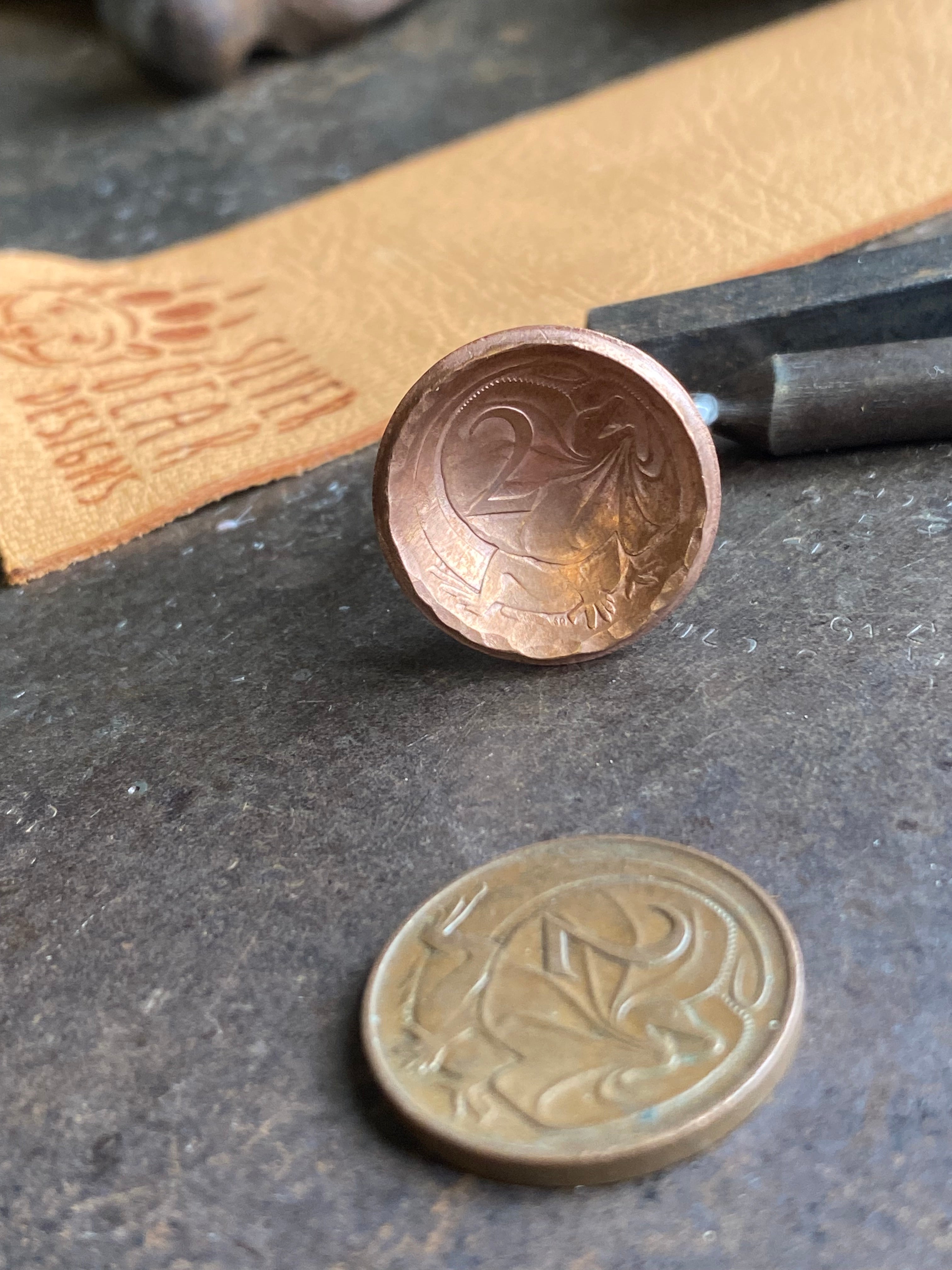 1975 Australian 2c coin~ Ring