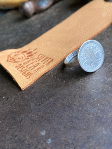 1944 Australian Three Pence coin~ Ring