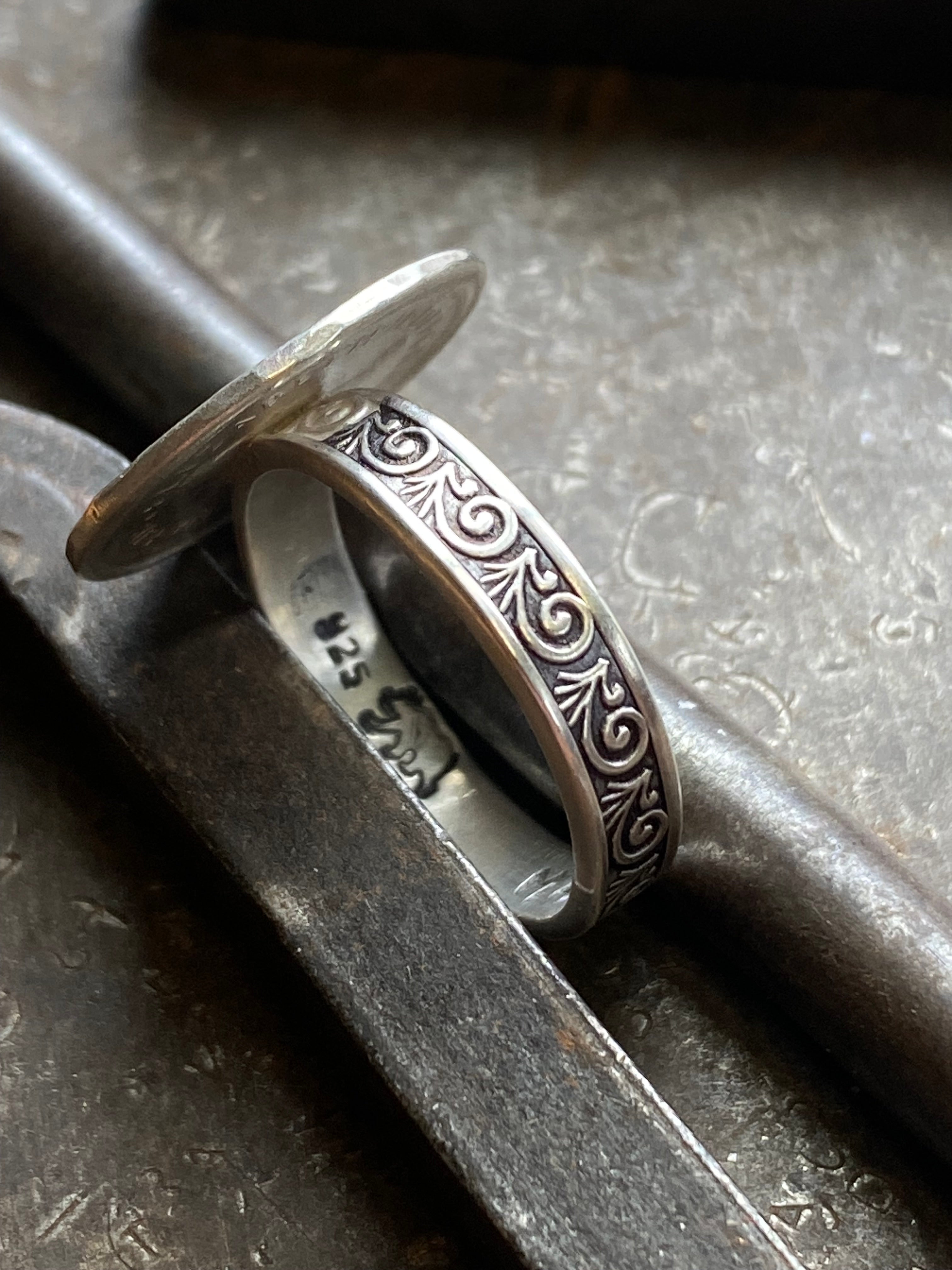 1959 Australian Three pence coin~ Ring