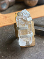 Load image into Gallery viewer, Clinker~ Clear Quartz~ Ring
