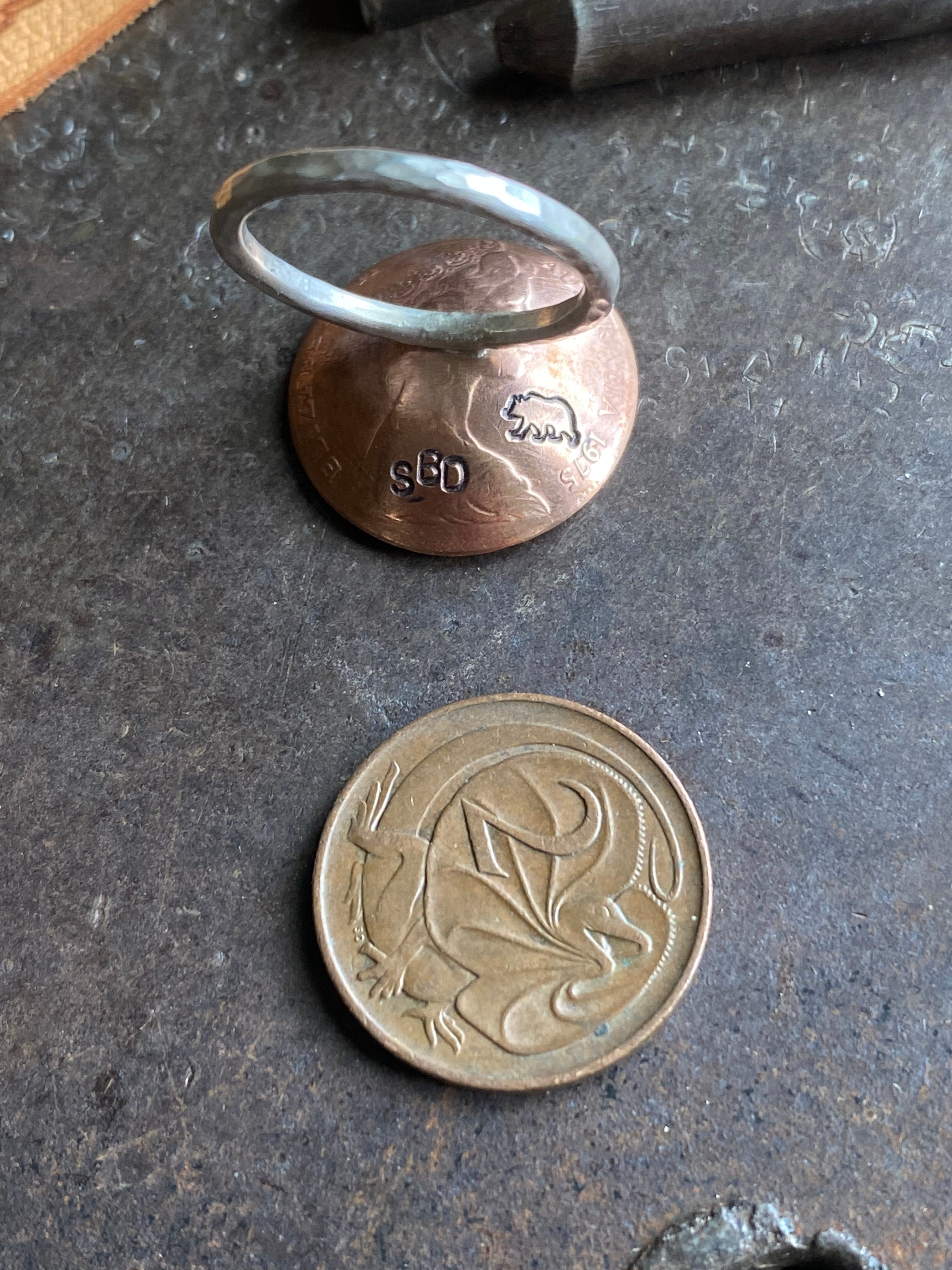 1975 Australian 2c coin~ Ring