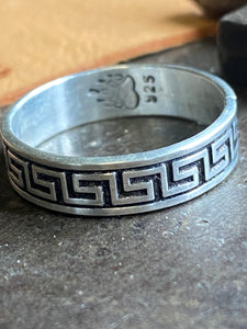 Greek Key~ Ring